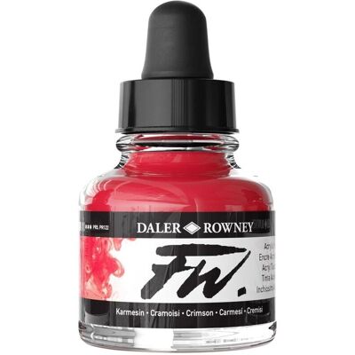 Daler-Rowney D160029513 - Acrylic Ink - Crimson - 29.5ml Daler-Rowney D160029513 - Acrylic Ink - Crimson - 29.5ml