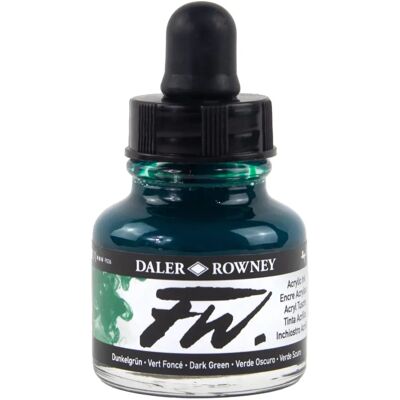 Daler-Rowney FW Künstler Acrylfarbe - Dunkelgrün - 29,5ml - Acrylfarbe Daler-Rowney FW Künstler Acrylfarbe - Dunkelgrün - 29,5ml - Acrylfarbe