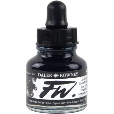 Encre acrylique pour artistes Daler-Rowney FW - Gris de Payne Encre acrylique pour artistes Daler-Rowney FW - Gris de Payne