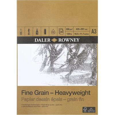 Daler-Rowney A3 Schwergewicht Gummiertes Zeichenblock Daler-Rowney A3 Schwergewicht Gummiertes Zeichenblock