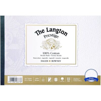 Daler-Rowney Langton Prestige 140lb Gummed Watercolour Pad - Watercolor Paper Daler-Rowney Langton Prestige 140lb Gummed Watercolour Pad - Watercolor Paper
