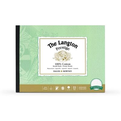 Daler-Rowney Langton Prestige Watercolour Block - 300gsm / 140lb - Cold Pressed - 12 Sheets Daler-Rowney Langton Prestige Watercolour Block - 300gsm / 140lb - Cold Pressed - 12 Sheets