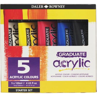 Daler-Rowney Daler Rowney Začátecká Sada akrylových barev - Akrylová barva Daler-Rowney Daler Rowney Začátecká Sada akrylových barev - Akrylová barva