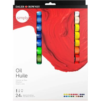 Daler-Rowney Eenvoudige Olieverf Set van 24 Daler-Rowney Eenvoudige Olieverf Set van 24