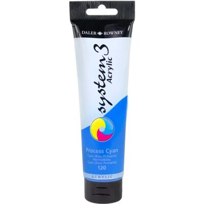 Daler-Rowney System 3 Acrylfarbe - Prozess Cyan Daler-Rowney System 3 Acrylfarbe - Prozess Cyan