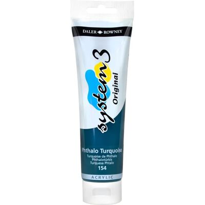 Daler-Rowney System 3 Acrylic Paint - Phthalo Turquoise Daler-Rowney System 3 Acrylic Paint - Phthalo Turquoise