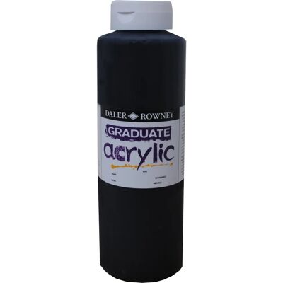 Daler-Rowney Daler Rowney Graduato Acrilico 1 Litro - Nero - Colore Acrilico Daler-Rowney Daler Rowney Graduato Acrilico 1 Litro - Nero - Colore Acrilico