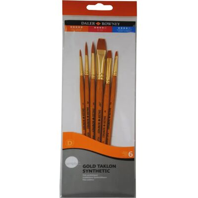 Set de Pinceles Simply de Daler Rowney - Sintéticos, Mango Corto Set de Pinceles Simply de Daler Rowney - Sintéticos, Mango Corto