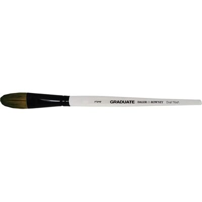 Daler-Rowney Daler Rowney Graduate Pinceau Oval pour Lavage Pony & Synthétique Taille 3/4" - Pinceau Daler-Rowney Daler Rowney Graduate Pinceau Oval pour Lavage Pony & Synthétique Taille 3/4" - Pinceau