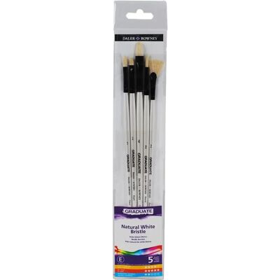Daler-Rowney - Graduate - Natural Bristle - Brush Set Daler-Rowney - Graduate - Natural Bristle - Brush Set