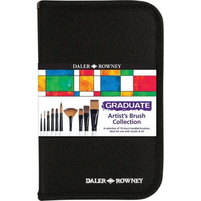 Daler-Rowney Graduate Multi-Technique Brush Set of 10 - Brush Set Daler-Rowney Graduate Multi-Technique Brush Set of 10 - Brush Set