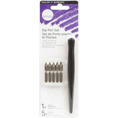 Daler-Rowney Daler-Rowney Set de Stylos à Dip - Pour Calligraphie Daler-Rowney Daler-Rowney Set de Stylos à Dip - Pour Calligraphie