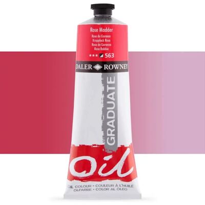 Daler-Rowney Graduate Oil Rose Madder 200ml - Oil Paint Daler-Rowney Graduate Oil Rose Madder 200ml - Oil Paint