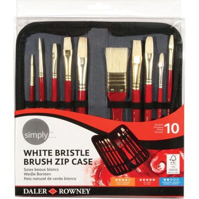 Ensemble de 10 pinceaux à huile Daler Rowney - Peinture à l'huile Ensemble de 10 pinceaux à huile Daler Rowney - Peinture à l'huile