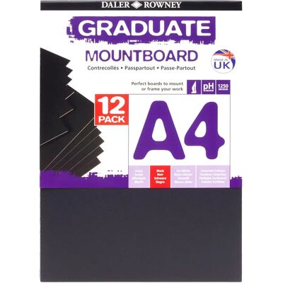 Daler-Rowney Studland Mount Board - Cream Core - A1 - Packs of 10 Daler-Rowney Studland Mount Board - Cream Core - A1 - Packs of 10