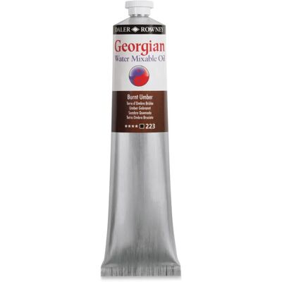 Daler-Rowney Georgian Watermixable Oil Burnt Umber - Oil Paint Daler-Rowney Georgian Watermixable Oil Burnt Umber - Oil Paint