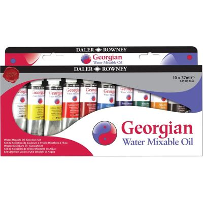 Daler-Rowney Georgian Watermixable Oil - 10x37ml Set - Oil Paint Set Daler-Rowney Georgian Watermixable Oil - 10x37ml Set - Oil Paint Set