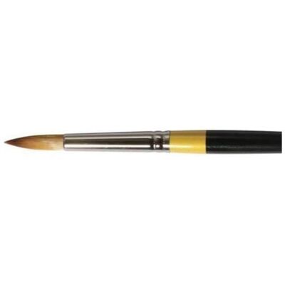 Daler-Rowney System 3 Acrylic Artist Paint Brush Short Handle Round - #10 Daler-Rowney System 3 Acrylic Artist Paint Brush Short Handle Round - #10