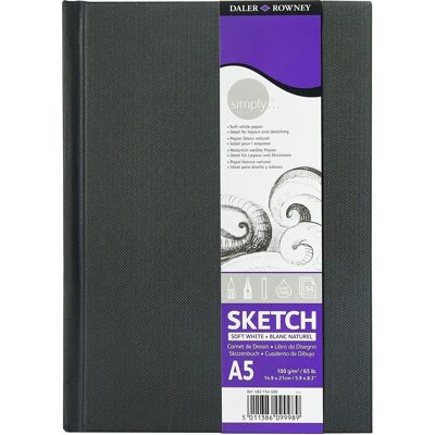 Carnet de croquis A5 - 54 feuilles, 100 g/m² - Pour techniques sèches Carnet de croquis A5 - 54 feuilles, 100 g/m² - Pour techniques sèches