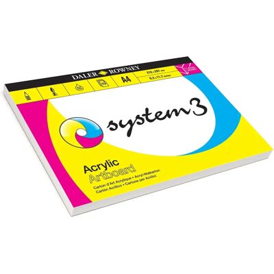 Daler-Rowney System3 Acryl-Board, A4, 10 Blätter Daler-Rowney System3 Acryl-Board, A4, 10 Blätter