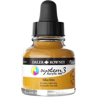 Daler-Rowney D161029663 - Tinta Acrílica Amarillo Ocre - Suministros de Arte Daler-Rowney D161029663 - Tinta Acrílica Amarillo Ocre - Suministros de Arte