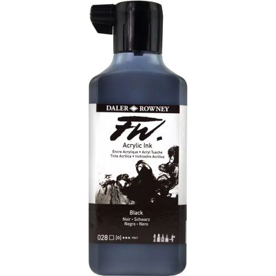 Daler-Rowney D160181028 Schwarze Acryl-Tinte - Künstlerbedarf Daler-Rowney D160181028 Schwarze Acryl-Tinte - Künstlerbedarf