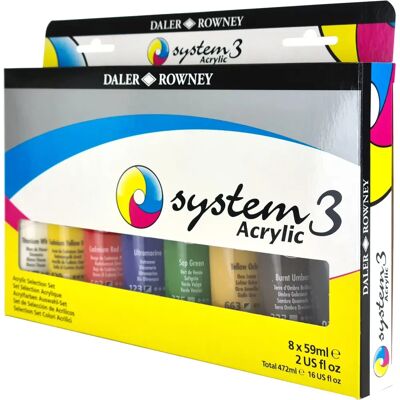 Daler-Rowney Daler Rowney System 3 Acrylfarben Sortiment - Acrylfarben-Set Daler-Rowney Daler Rowney System 3 Acrylfarben Sortiment - Acrylfarben-Set