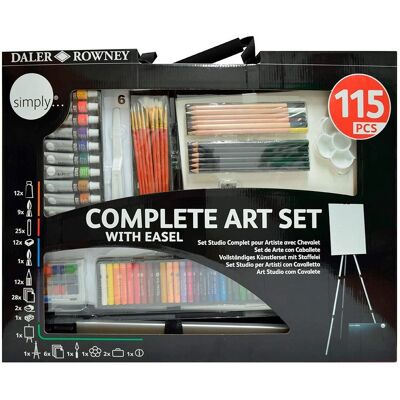 Daler-Rowney Set di Pittura Daler Rowney Art Easel Studio 163 Pezzi Daler-Rowney Set di Pittura Daler Rowney Art Easel Studio 163 Pezzi