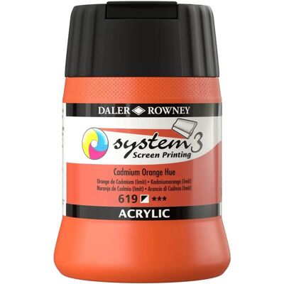 Peinture acrylique noire Daler-Rowney - 250ml - Sérigraphie - Fournitures d'art - Publicité Peinture acrylique noire Daler-Rowney - 250ml - Sérigraphie - Fournitures d'art - Publicité