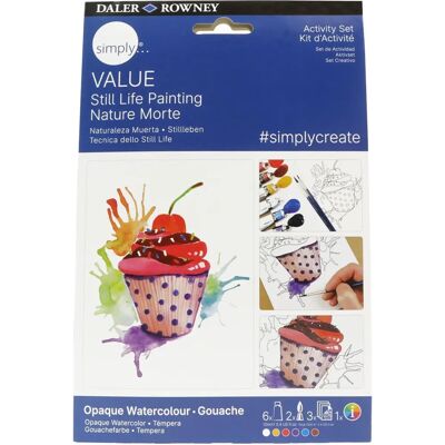 Daler-Rowney Set di Attività Gouache Simply Natura Morta - Kit di Pittura e Attività Daler-Rowney Set di Attività Gouache Simply Natura Morta - Kit di Pittura e Attività