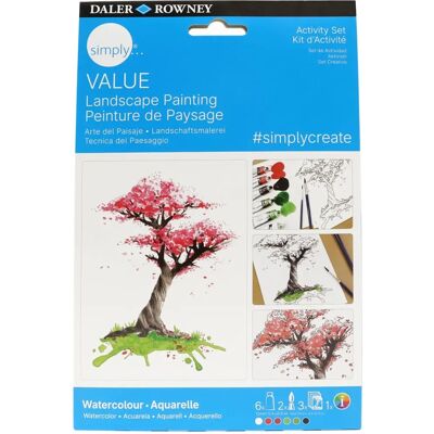 Daler-Rowney Simply Ensemble d'Aquarelle Paysage - Set d'Activités Daler-Rowney Simply Ensemble d'Aquarelle Paysage - Set d'Activités
