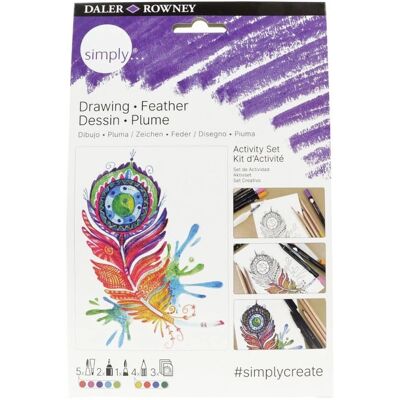 Daler-Rowney Ensemble de Dessin Simple Plume - Kit d'Art Daler-Rowney Ensemble de Dessin Simple Plume - Kit d'Art