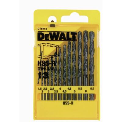 DeWALT DT5912 Conjunto de Brocas em Aço Rápido - 13 Peças DeWALT DT5912 Conjunto de Brocas em Aço Rápido - 13 Peças