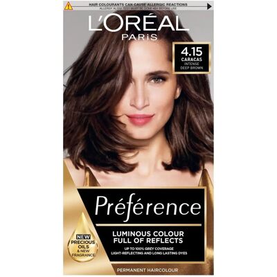 L'Oreal Paris Preference Infinia 4.15 Caracas Iced Chocolate Hair Dye - Hair Dye L'Oreal Paris Preference Infinia 4.15 Caracas Iced Chocolate Hair Dye - Hair Dye