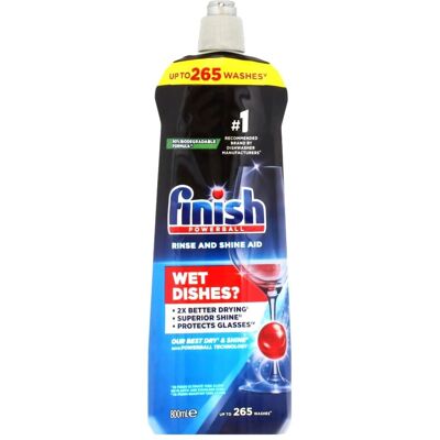 Finish Rinse Aid Lemon - 800ml, Up to 80 washes Finish Rinse Aid Lemon - 800ml, Up to 80 washes