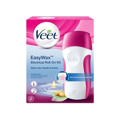 Veet EasyWax Růžová, Bílá - Sada na odstraňování chloupků Veet EasyWax Růžová, Bílá - Sada na odstraňování chloupků