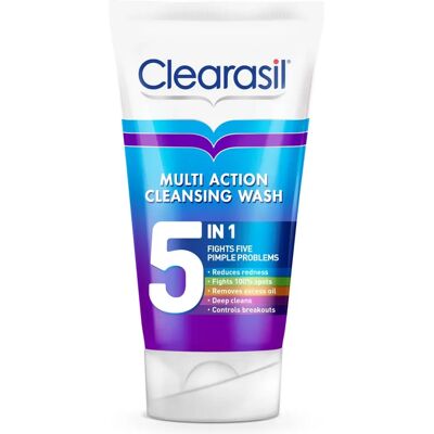Clearasil Multi Action 5 In 1 Cleansing Wash - 150ml Clearasil Multi Action 5 In 1 Cleansing Wash - 150ml