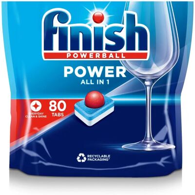 Finish Powerball All in One Dishwasher Tablets - 80 pcs Finish Powerball All in One Dishwasher Tablets - 80 pcs