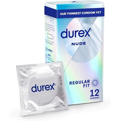 Durex Nude Regular Fit Condoms - 12, 24 or 36 Pack Durex Nude Regular Fit Condoms - 12, 24 or 36 Pack