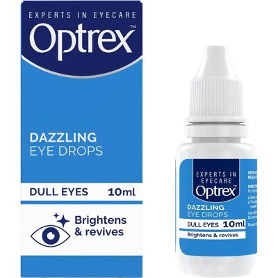 Optrex Dazzling Eye Drops - Brightens & Revives - 10ml Optrex Dazzling Eye Drops - Brightens & Revives - 10ml