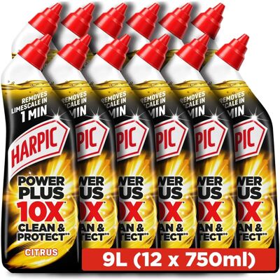 Harpic Powerplus Citrus Fresh - 750 ml - 12 pack - toilet cleaner Harpic Powerplus Citrus Fresh - 750 ml - 12 pack - toilet cleaner