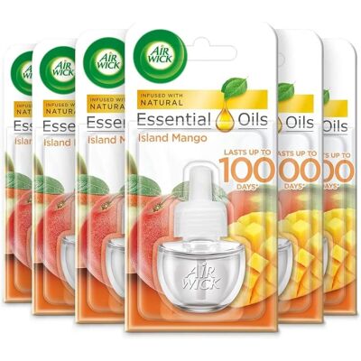 Air Wick Essential Oils Air Freshener - Maui Mango Splash - 6-Pack Air Wick Essential Oils Air Freshener - Maui Mango Splash - 6-Pack