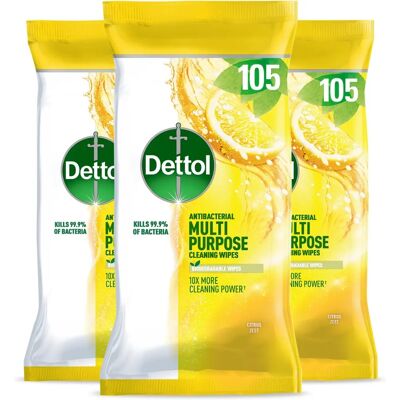 Dettol Citrus Zest Antibacterial Multipurpose Cleaning Wipes - Cleaning Wipes Dettol Citrus Zest Antibacterial Multipurpose Cleaning Wipes - Cleaning Wipes