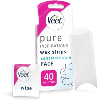 Veet - Strisce di Cera Fredda Ispirazioni Puri - Viso - 40 pezzi Veet - Strisce di Cera Fredda Ispirazioni Puri - Viso - 40 pezzi