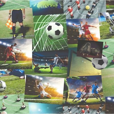 Papier peint football Fine Decor Collage Garçons de luxe - Papier peint - Publicité Papier peint football Fine Decor Collage Garçons de luxe - Papier peint - Publicité