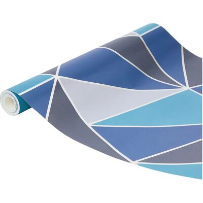 Papel Pintado Geométrico Apex - Azul Aguamarina Navy Papel Pintado Geométrico Apex - Azul Aguamarina Navy