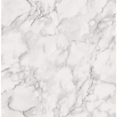 Papier Peint Marblesque Blanc Gris - Papier - Publicité Papier Peint Marblesque Blanc Gris - Papier - Publicité