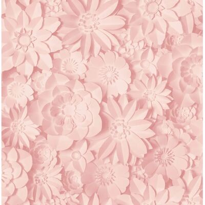 Fine Decor Pink Floral 3D Wallpaper - Wallpaper Fine Decor Pink Floral 3D Wallpaper - Wallpaper