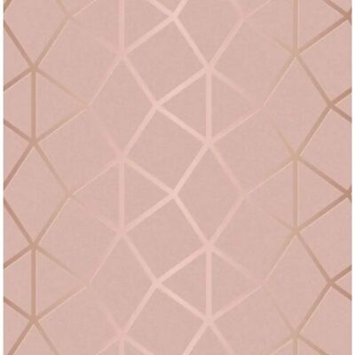 Papel tapiz de textura Platinum Geo Trellis - Rosa Pálido Papel tapiz de textura Platinum Geo Trellis - Rosa Pálido