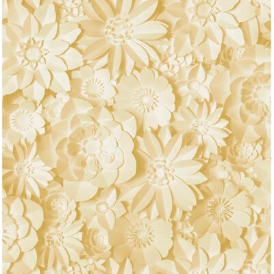 Fine Decor Yellow Mustard Floral Wallpaper - Wallpaper Fine Decor Yellow Mustard Floral Wallpaper - Wallpaper